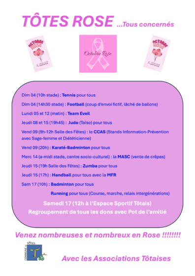 TÔTES ROSE … Tous concernés