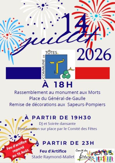 Cérémonie du mardi 14 juillet 2026